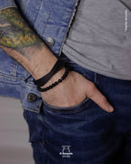 Pulsera de Turmalina Negra para Hombre