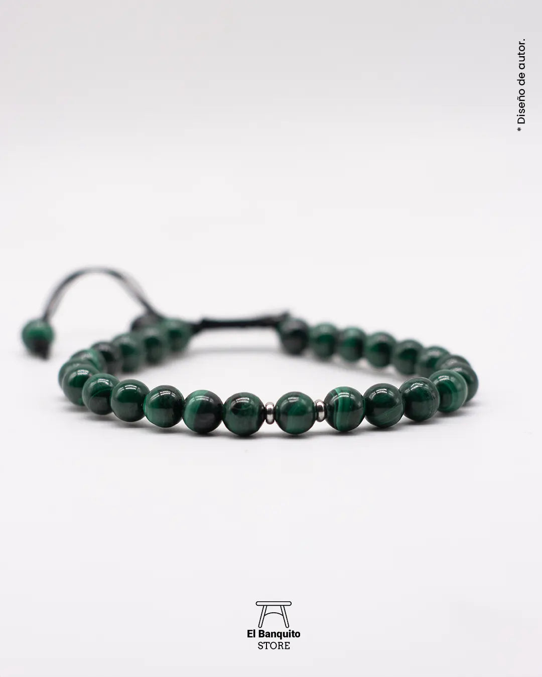 Pulsera Malaquita Natural para Hombres
