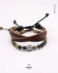 Pulsera Granate Verde Natural
