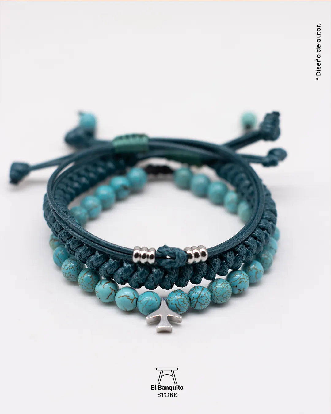 Set de Pulseras Turquesa Natural
