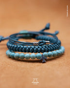 Set de Pulseras Turquesa Natural