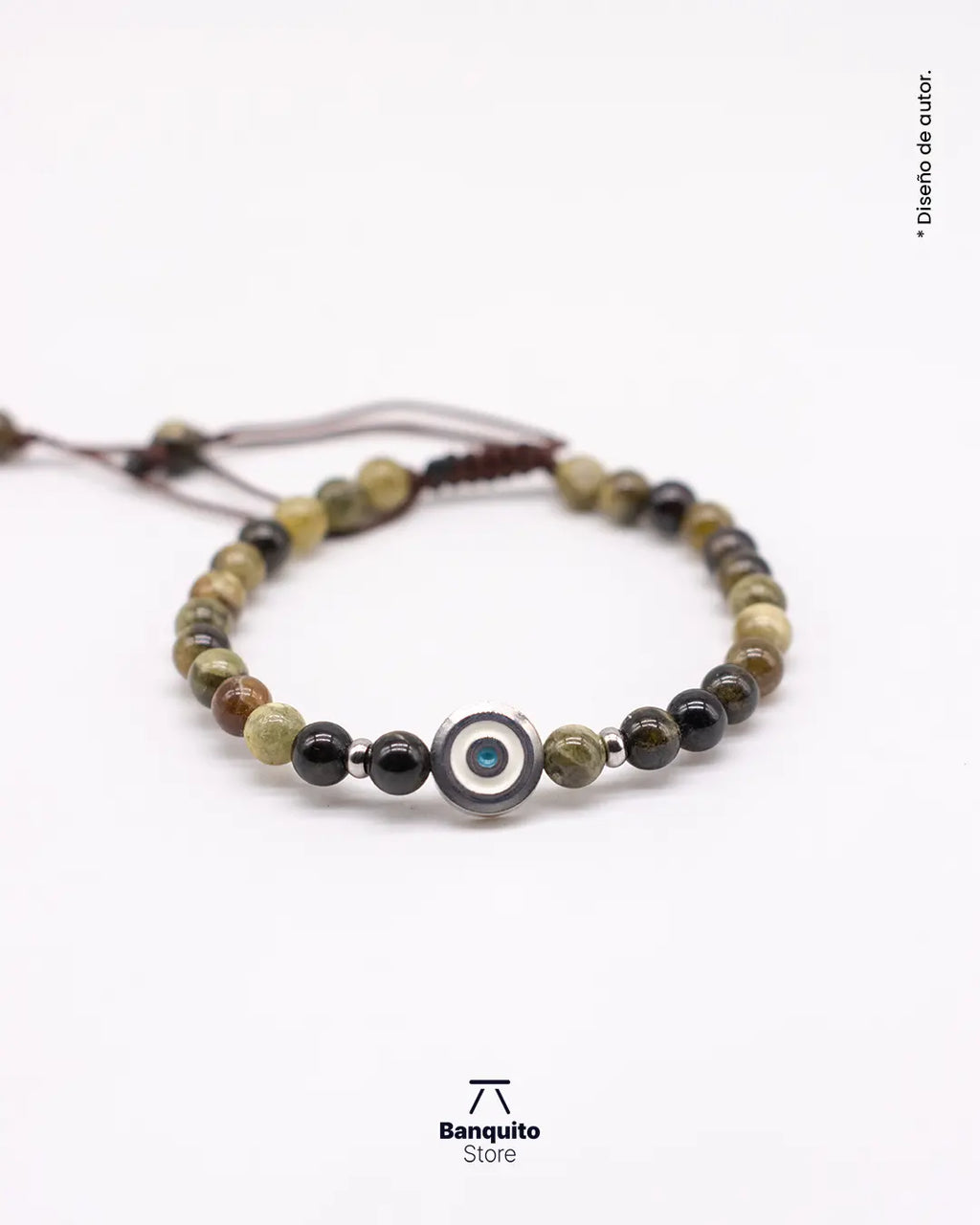 Pulsera Granate Verde Natural