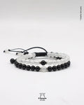 Set de Pulseras Selenita y Turmalina