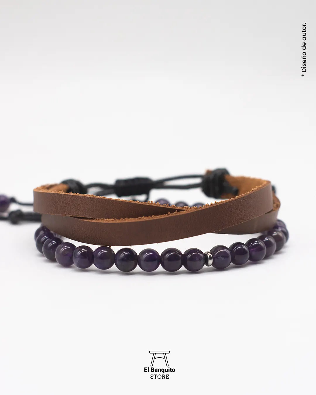 Pulsera de Amatista para Hombre