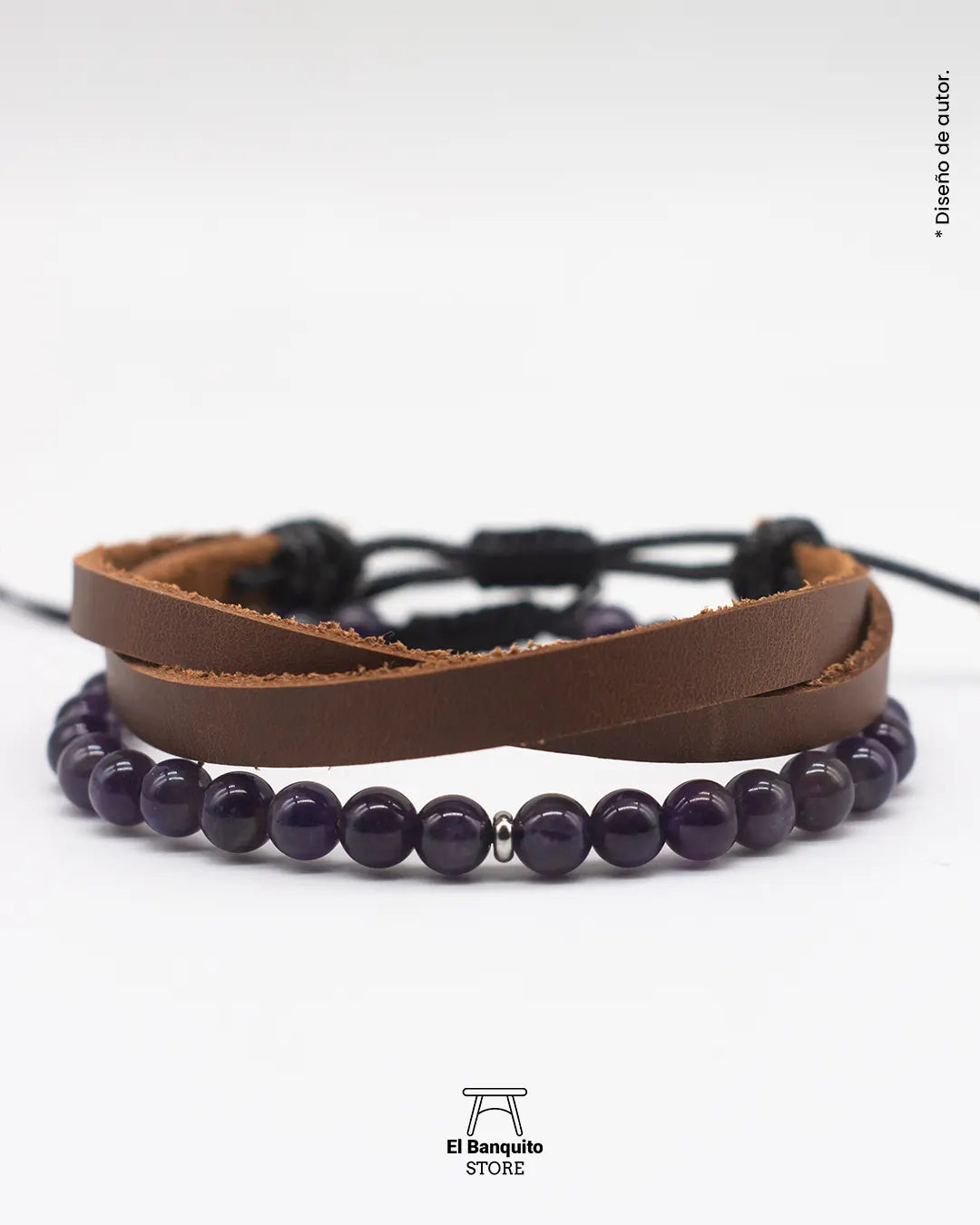 Pulsera de Amatista para Hombre