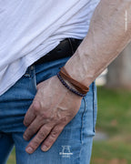 Pulsera de Amatista para Hombre