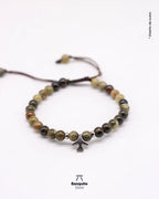 Pulsera Granate Verde Natural