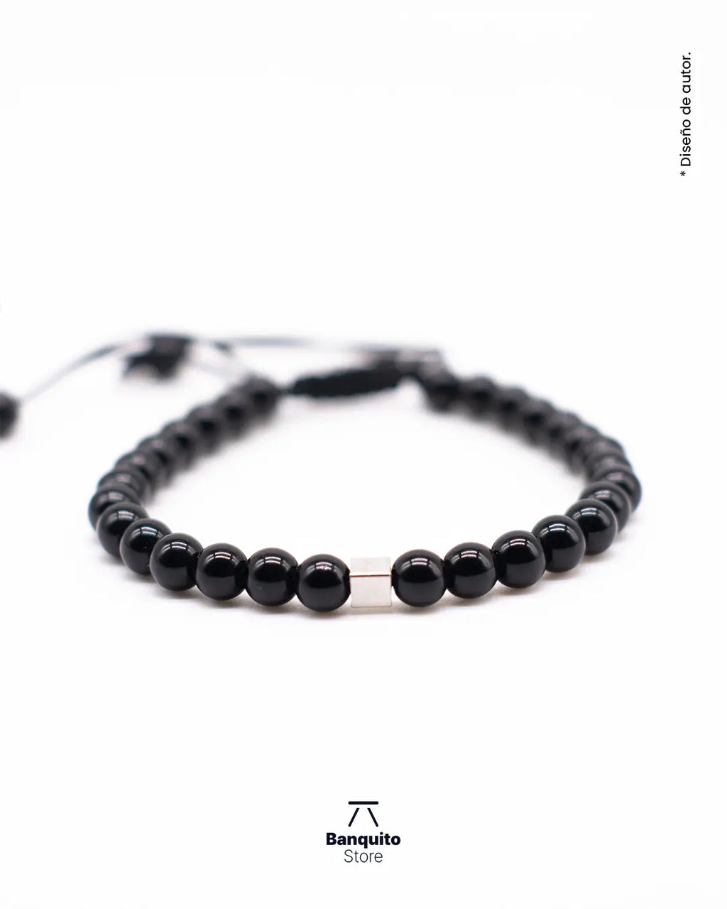 Pulsera Ónix Brillante 6mm Hombre