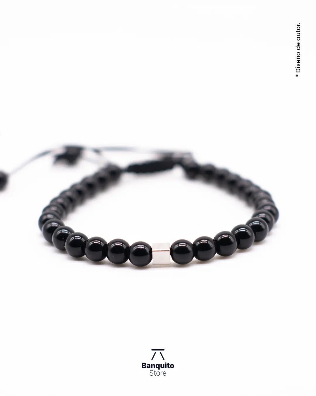 Pulsera Ónix Brillante 6mm Hombre