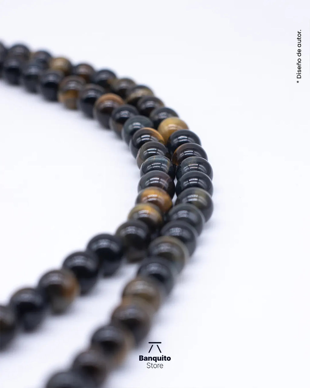 Japa Mala de Ojo de Halcón y Ojo de Tigre Matte | Hecho a Mano