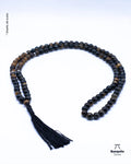 Japa Mala de Ojo de Halcón y Ojo de Tigre Matte | Hecho a Mano