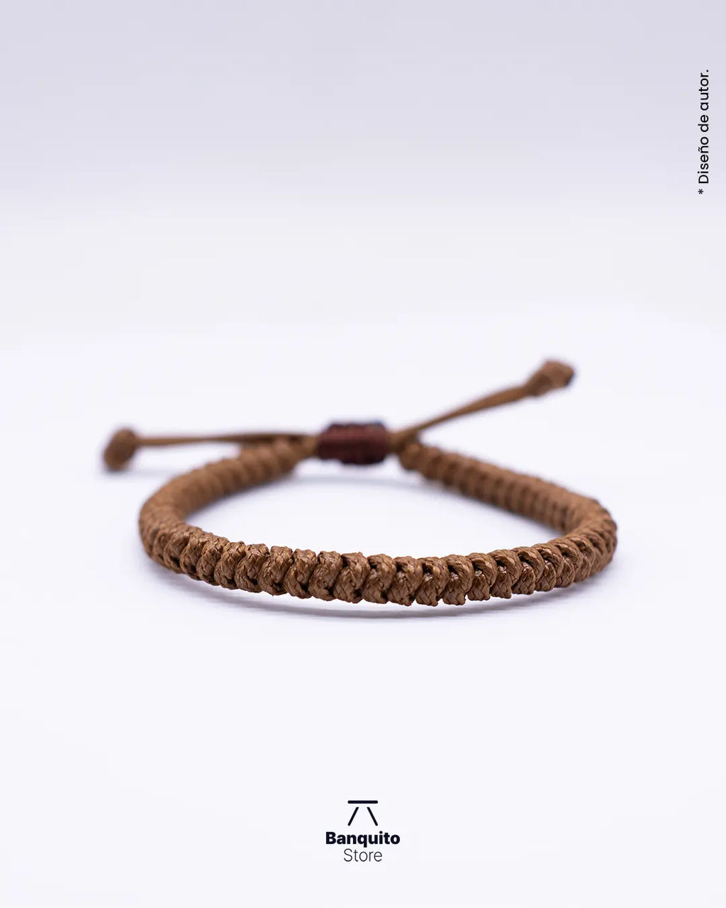 Pulsera de Cordón Café con Nudo Tibetano | Joyería Artesanal