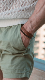 Pulsera de Cuarzo Ahumado para Hombre