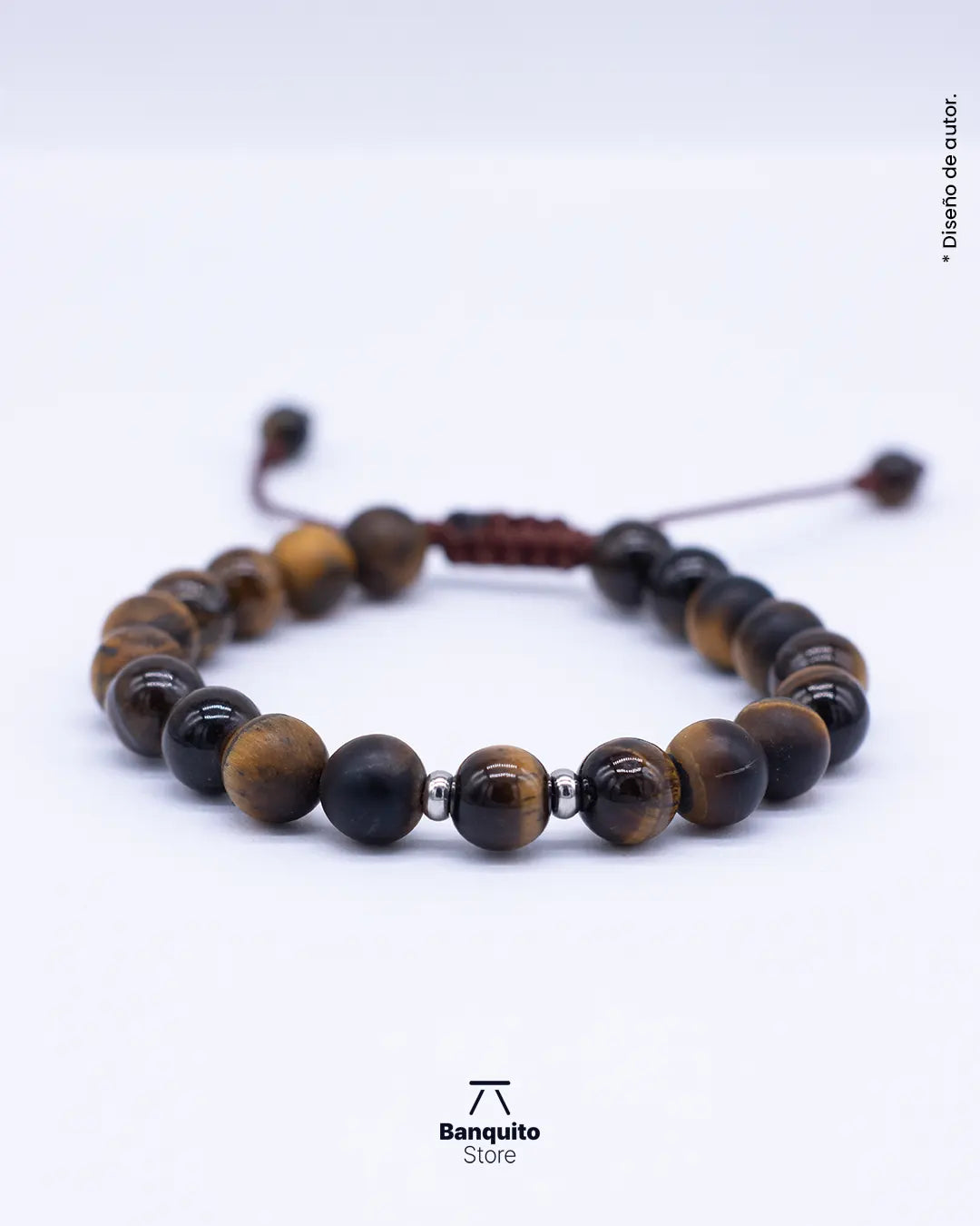 Pulsera de ojo de tigre mate y brillante 8mm