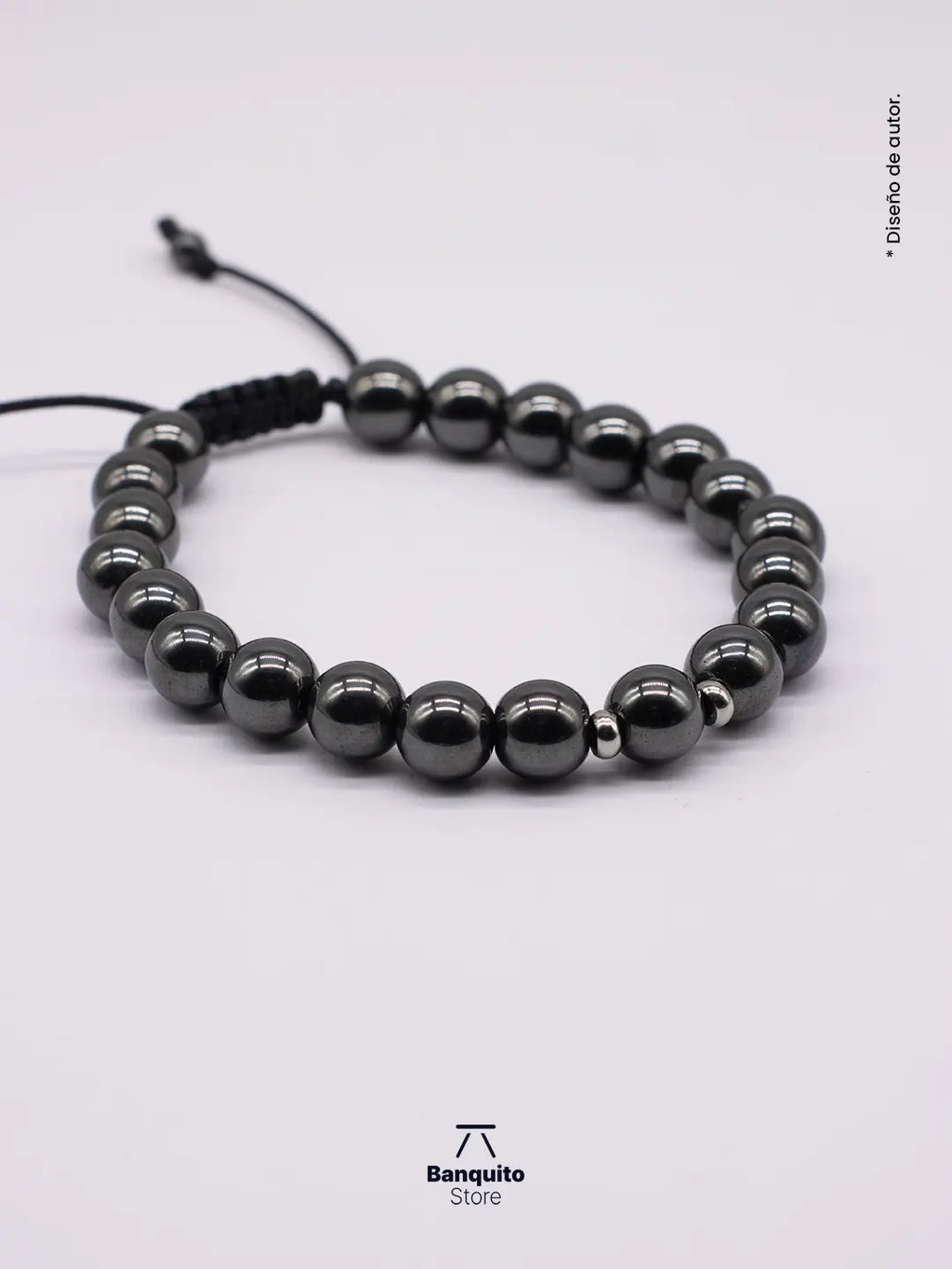 Pulsera de Hematita Natural 8mm