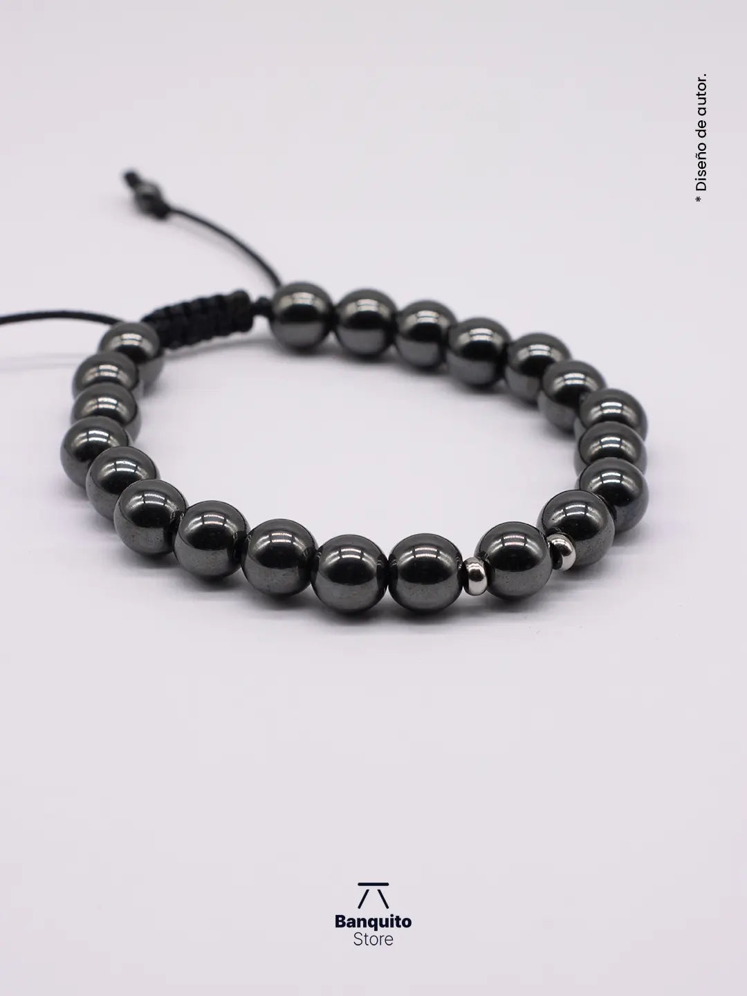 Pulsera de Hematita Natural 8mm