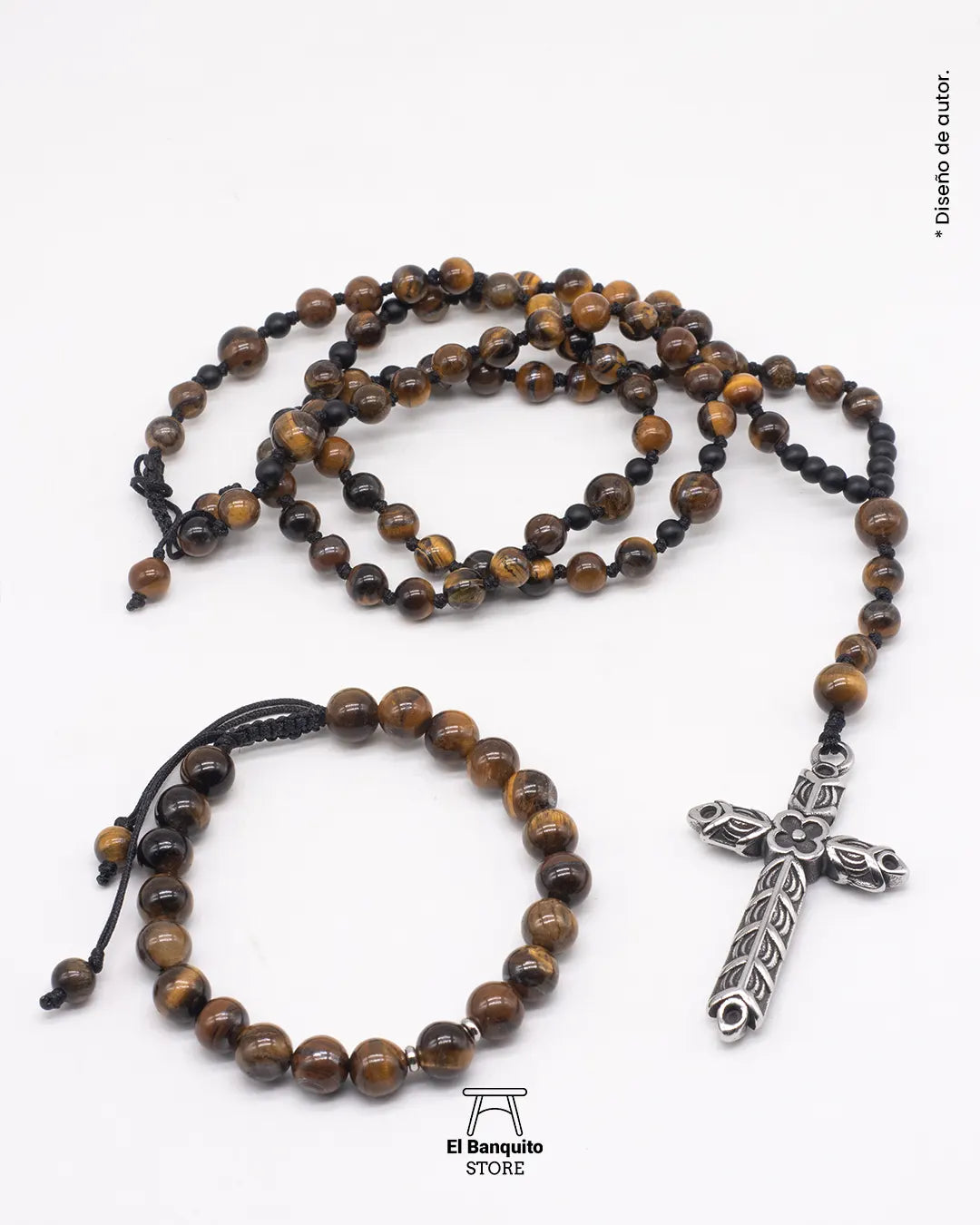 Collar de Ojo de tigre para Hombres