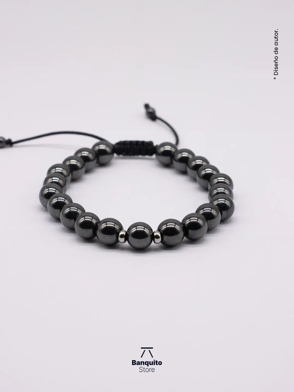 Pulsera de Hematita Natural 8mm