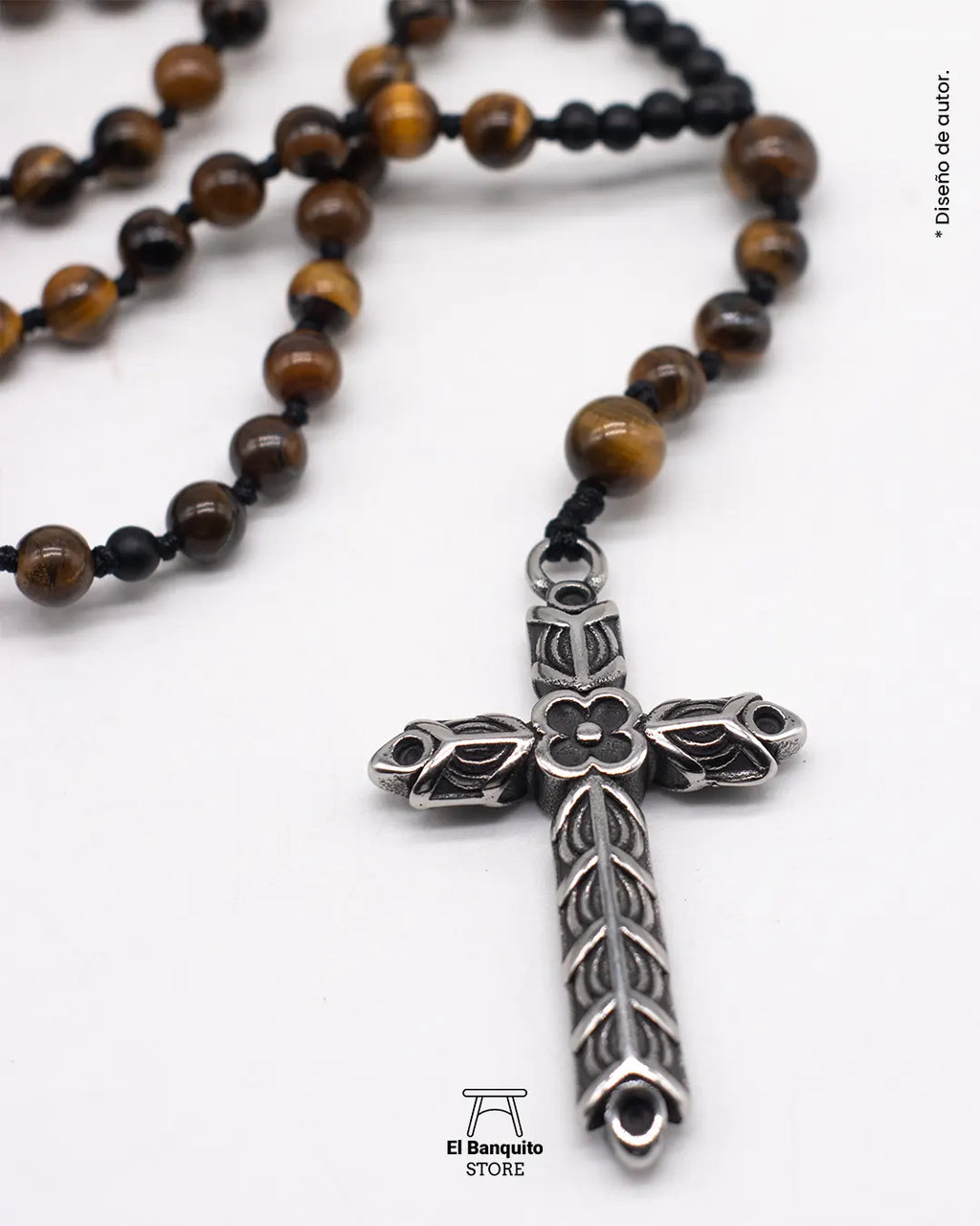 Collar de Ojo de tigre para Hombres