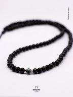 Collar Ónix y Ojo de Halcón Gris Hombre – Piedra Natural