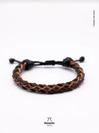 Pulsera de Cuero Trenzado