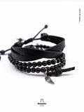 Pulsera Turmalina Negra Para Hombre