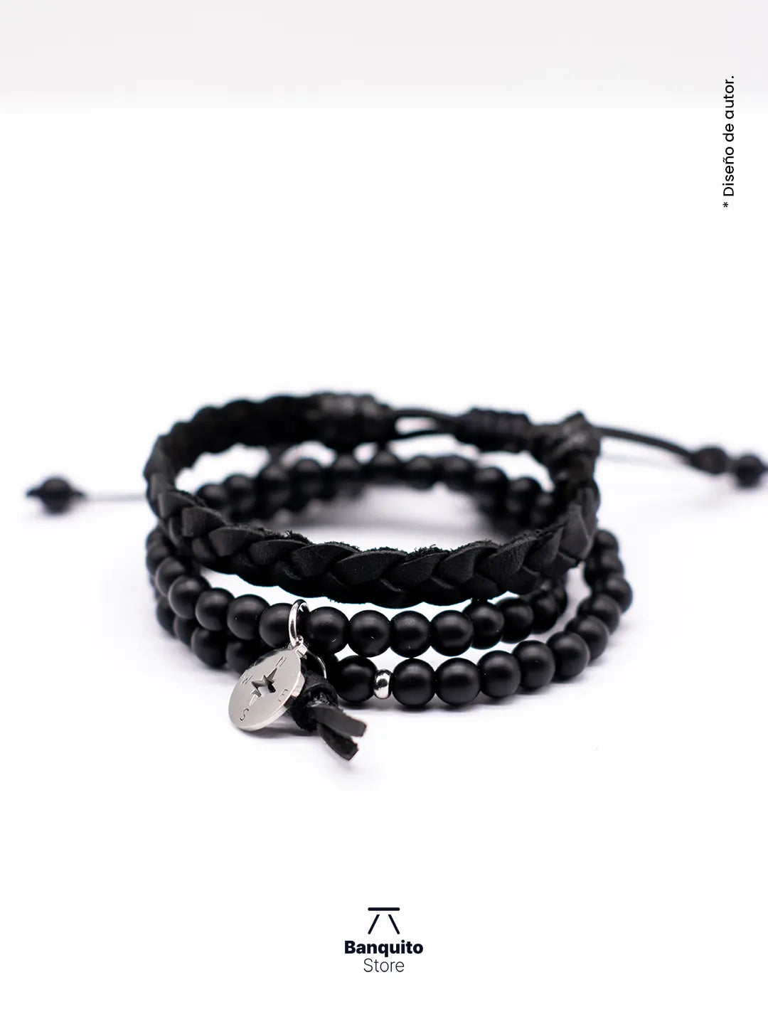 Pulsera Ónix Matte Para Hombre