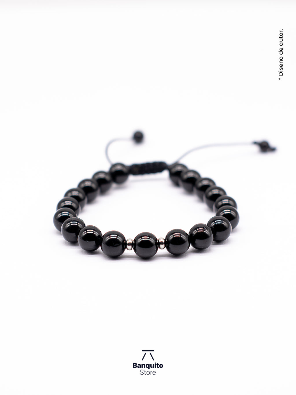 Pulsera Ónix Brillante 8mm Hombre