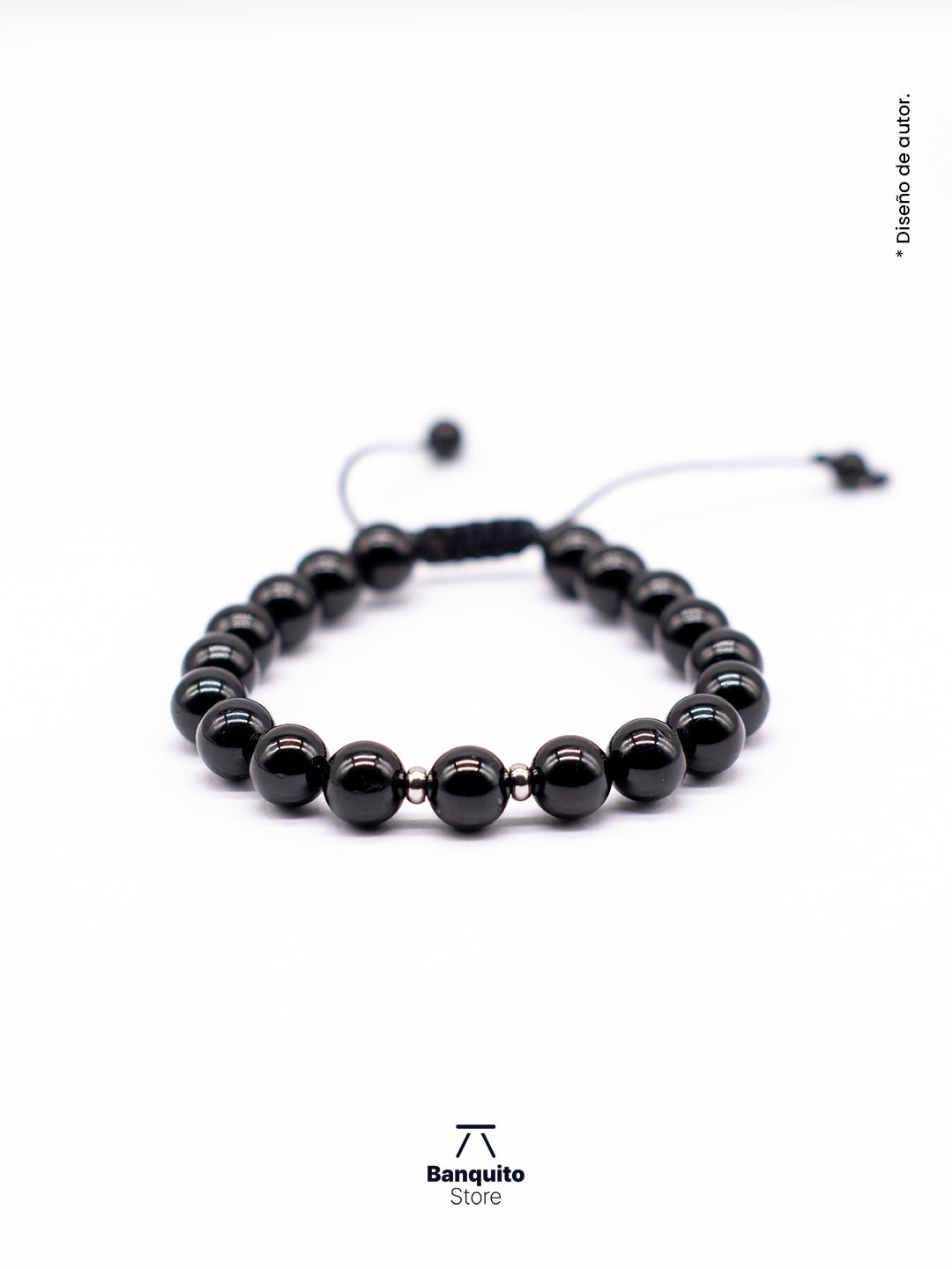 Pulsera Ónix Brillante 8mm Hombre