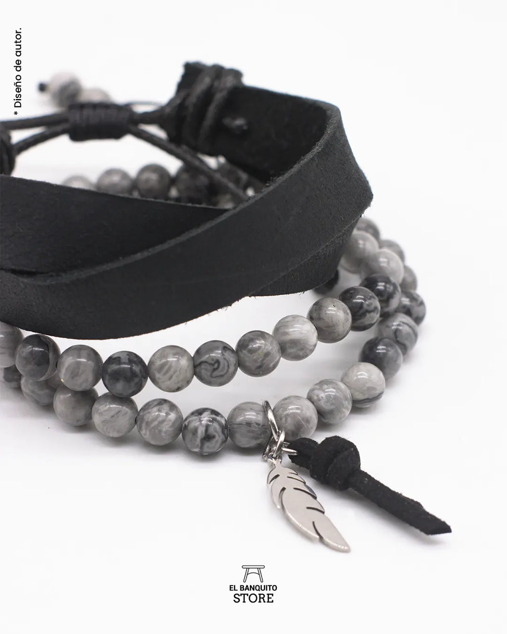 Pulsera de Jaspe Gris