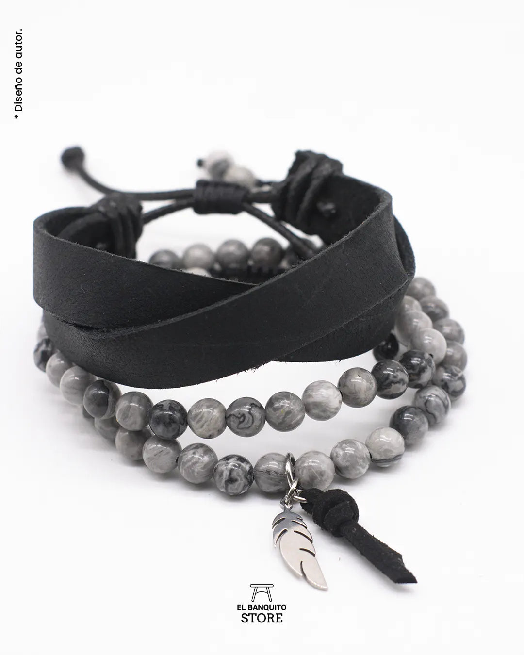 Pulsera de Jaspe Gris