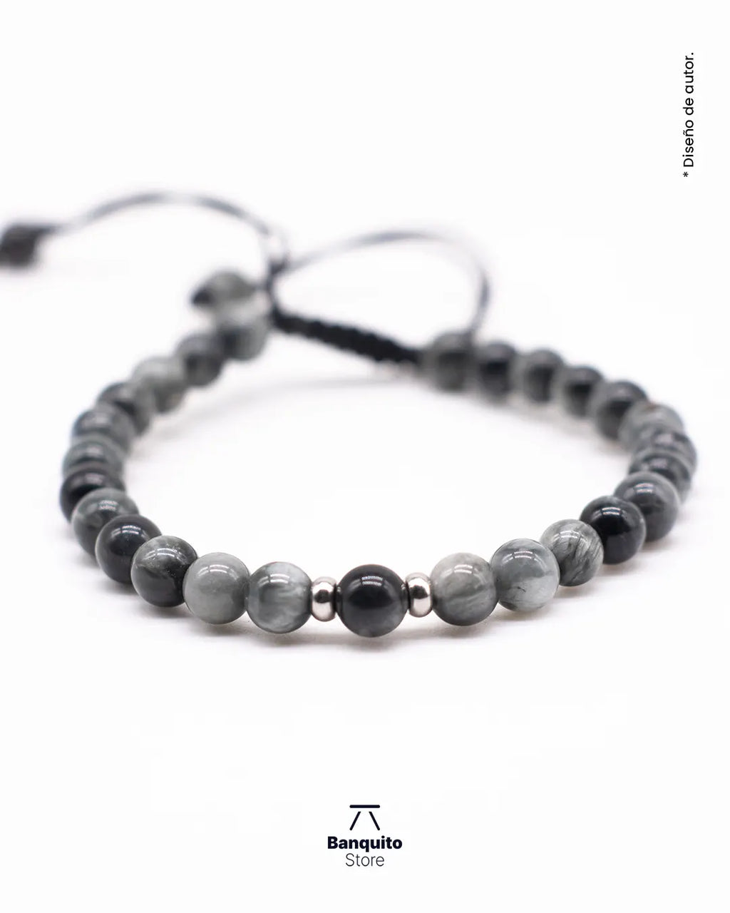 Pulsera Ojo de Halcón Gris simple