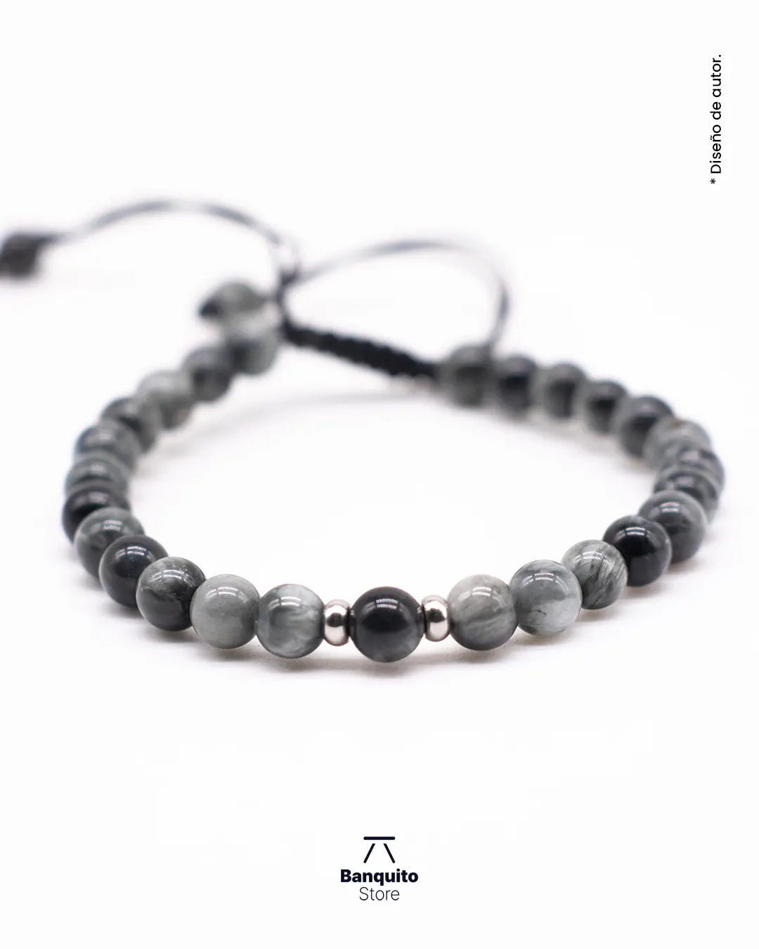 Pulsera Ojo de Halcón Gris simple