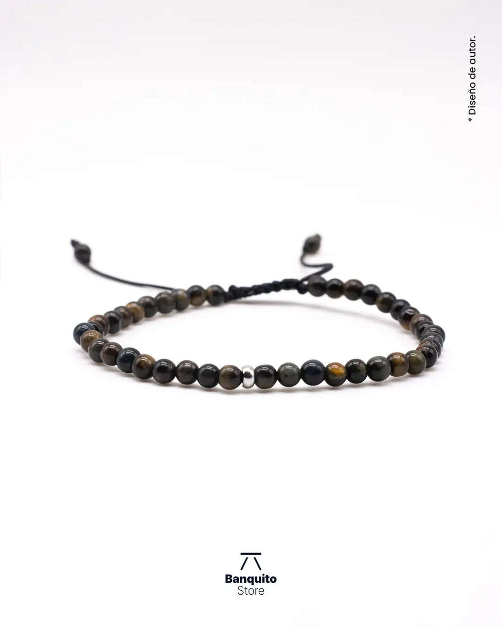 Pulsera Ojo de Halcón Azul 4mm