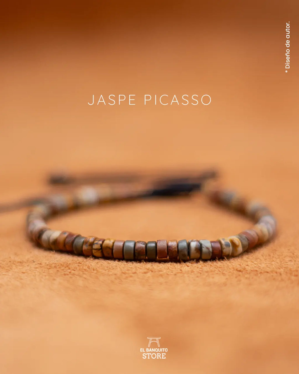 Pulsera de Jaspe Picasso para Hombre