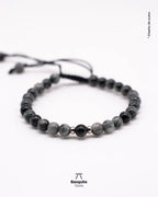 Pulsera Ojo de Halcón Gris simple