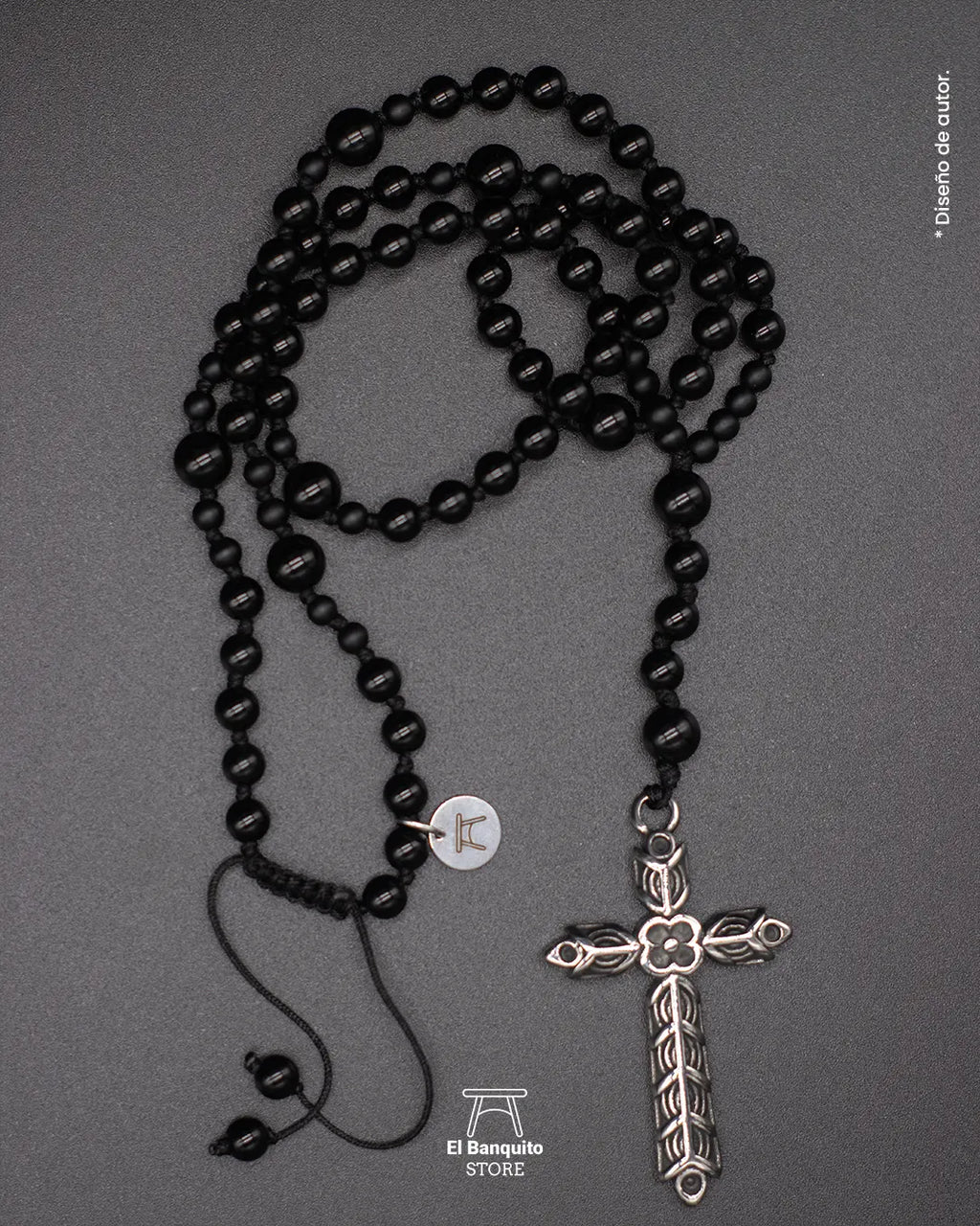 Collar de Onix Negro para Hombres