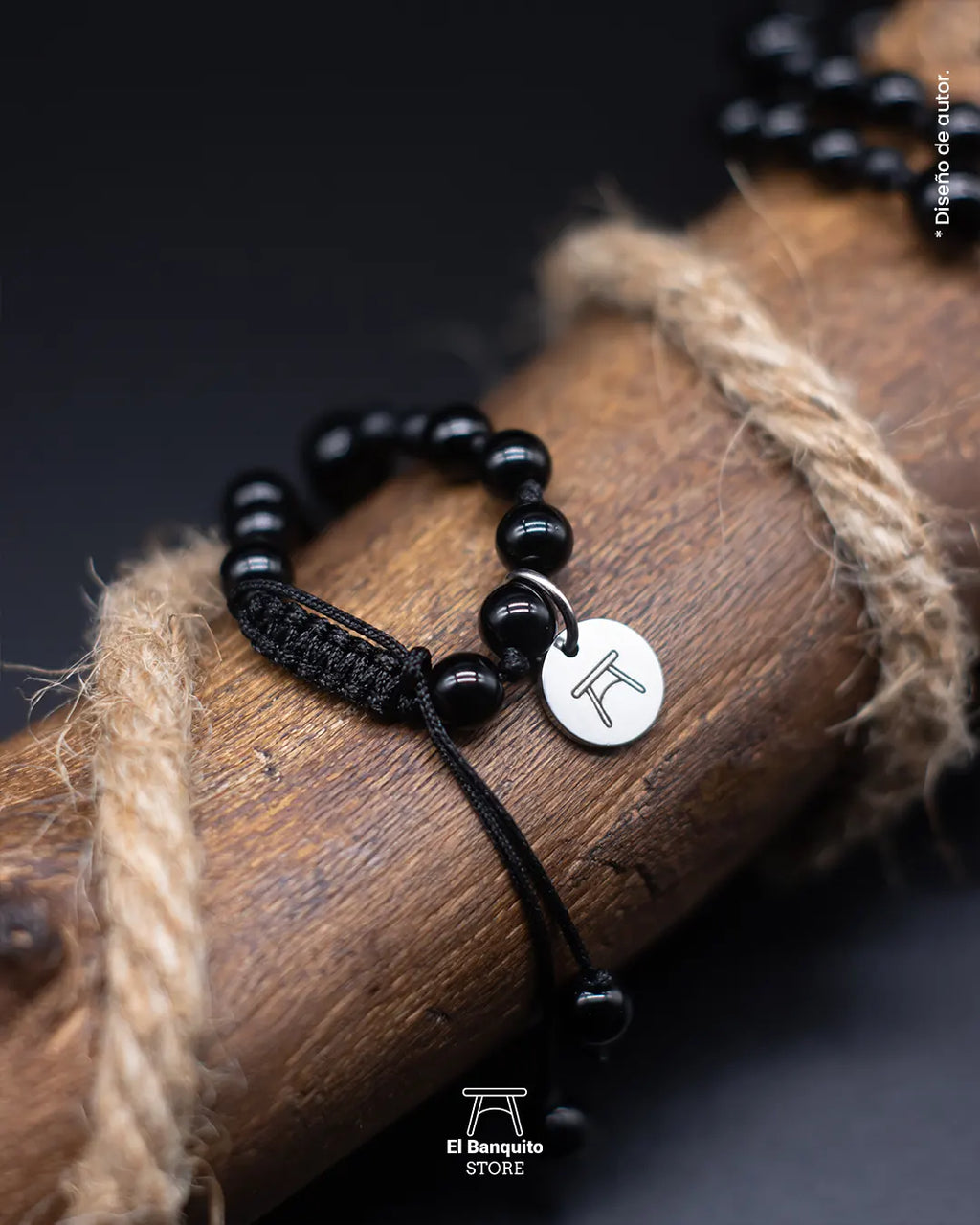 Collar de Onix Negro para Hombres
