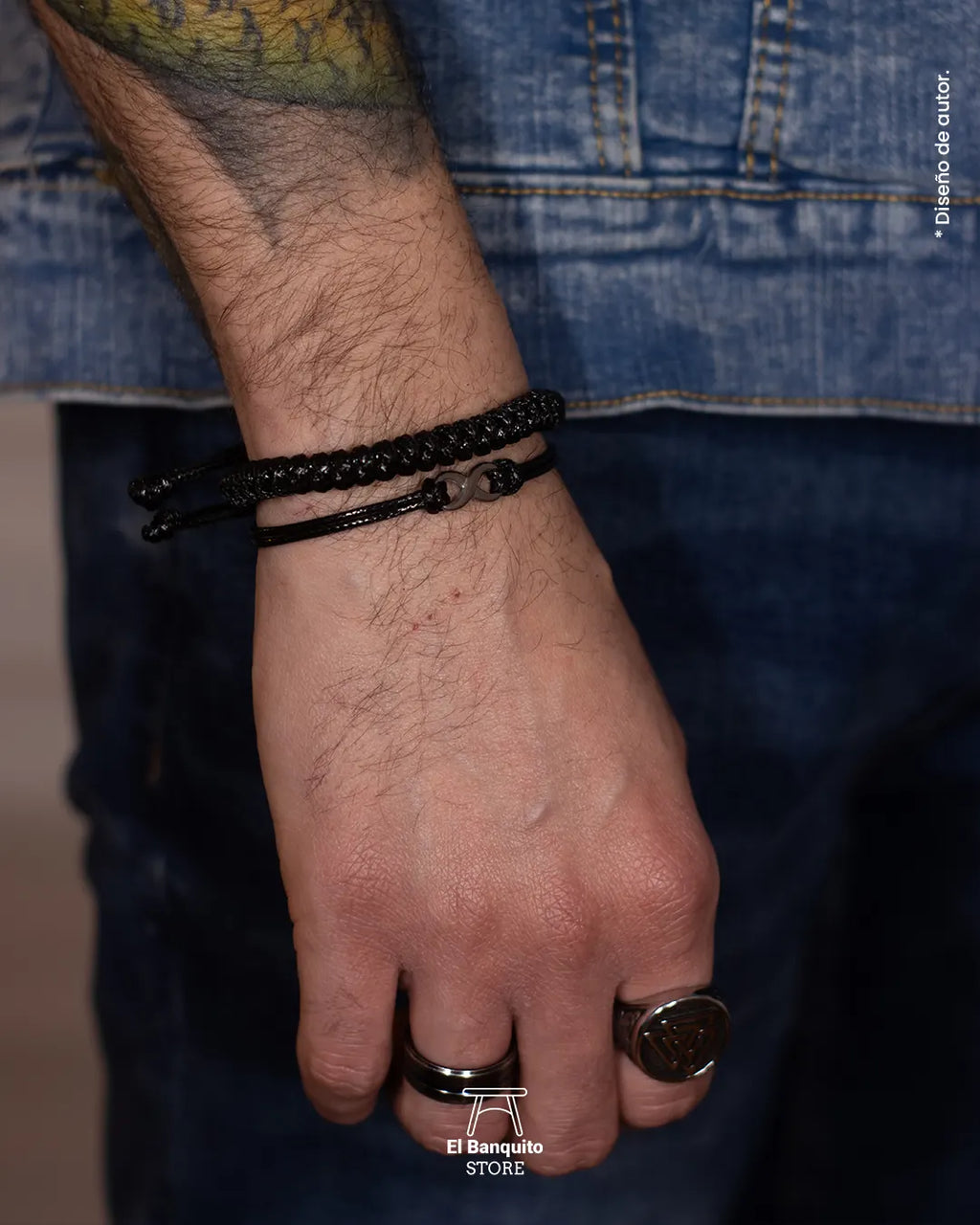 Set de Pulseras Preto