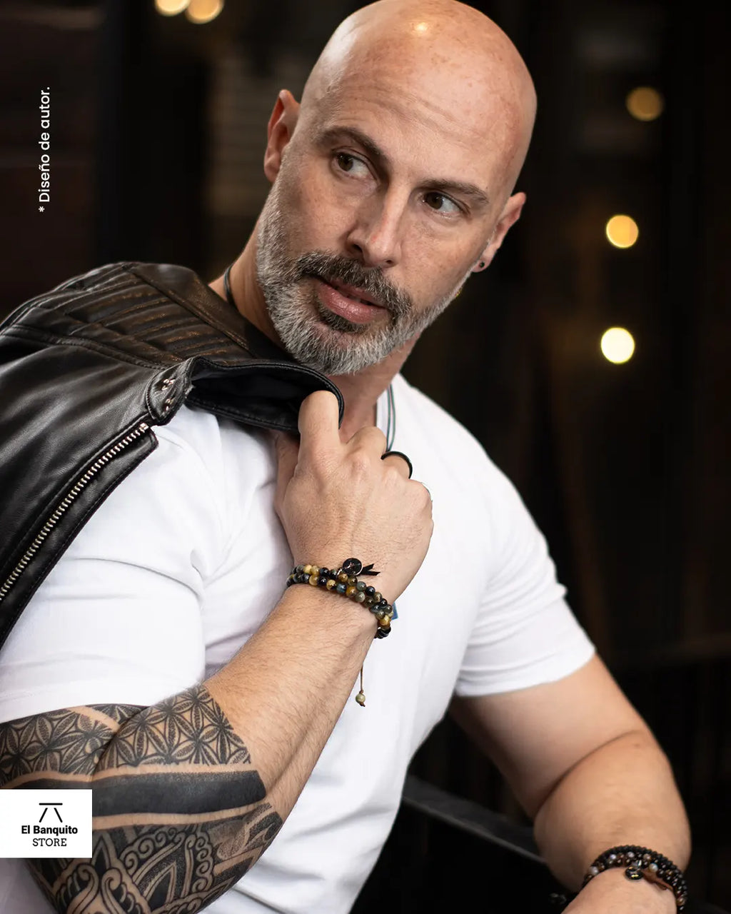 Pulsera Ojo de Tigre Para Hombre