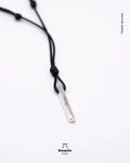 Colgante de Plata 950 Maciza Cilindro Hombre | Minimalista