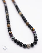 Collar de Piedras Naturales para Hombre: Ónix, Granate y Más