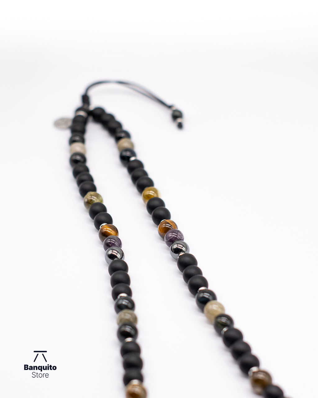 Collar de Piedras Naturales para Hombre: Ónix, Granate y Más