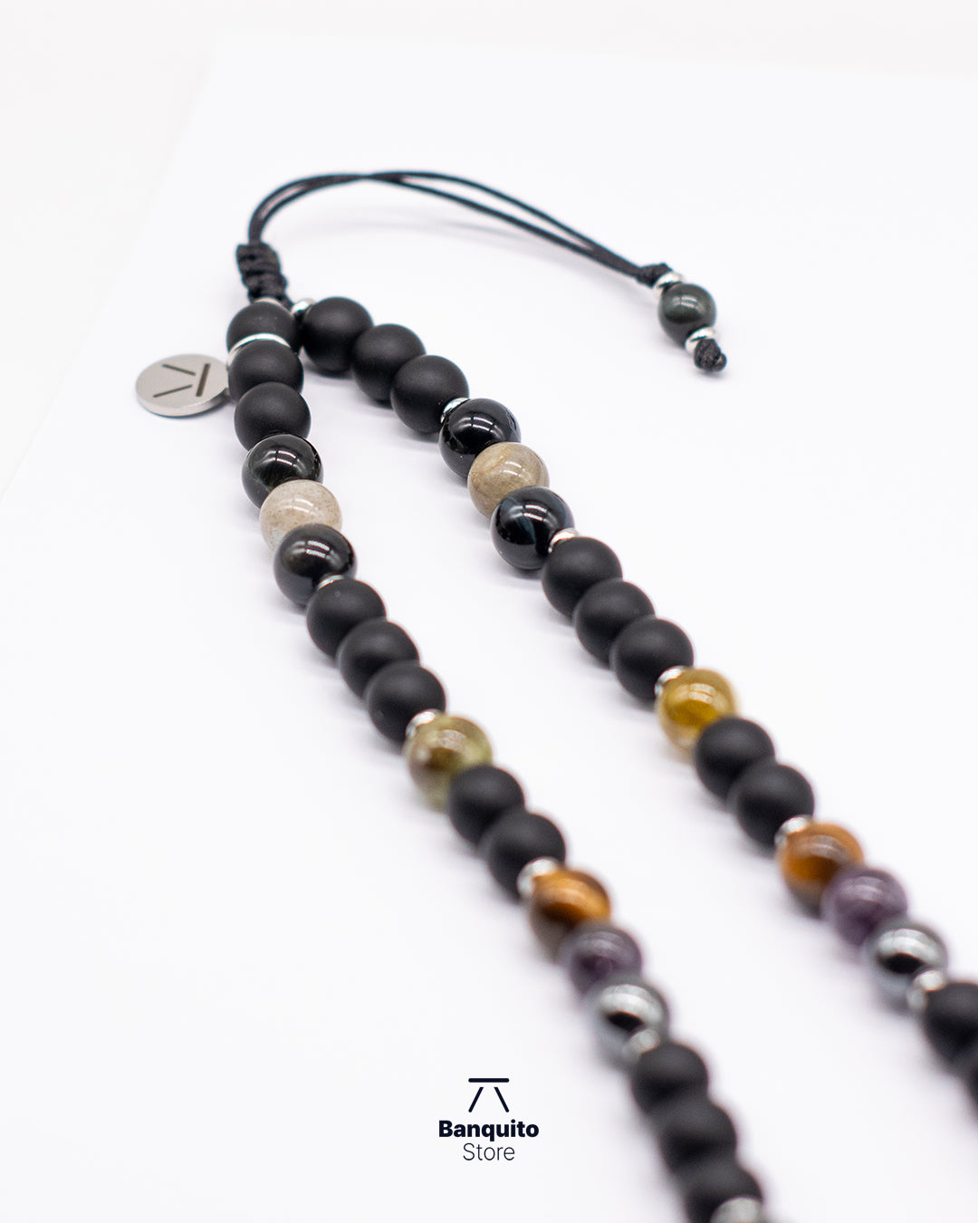 Collar de Piedras Naturales para Hombre: Ónix, Granate y Más