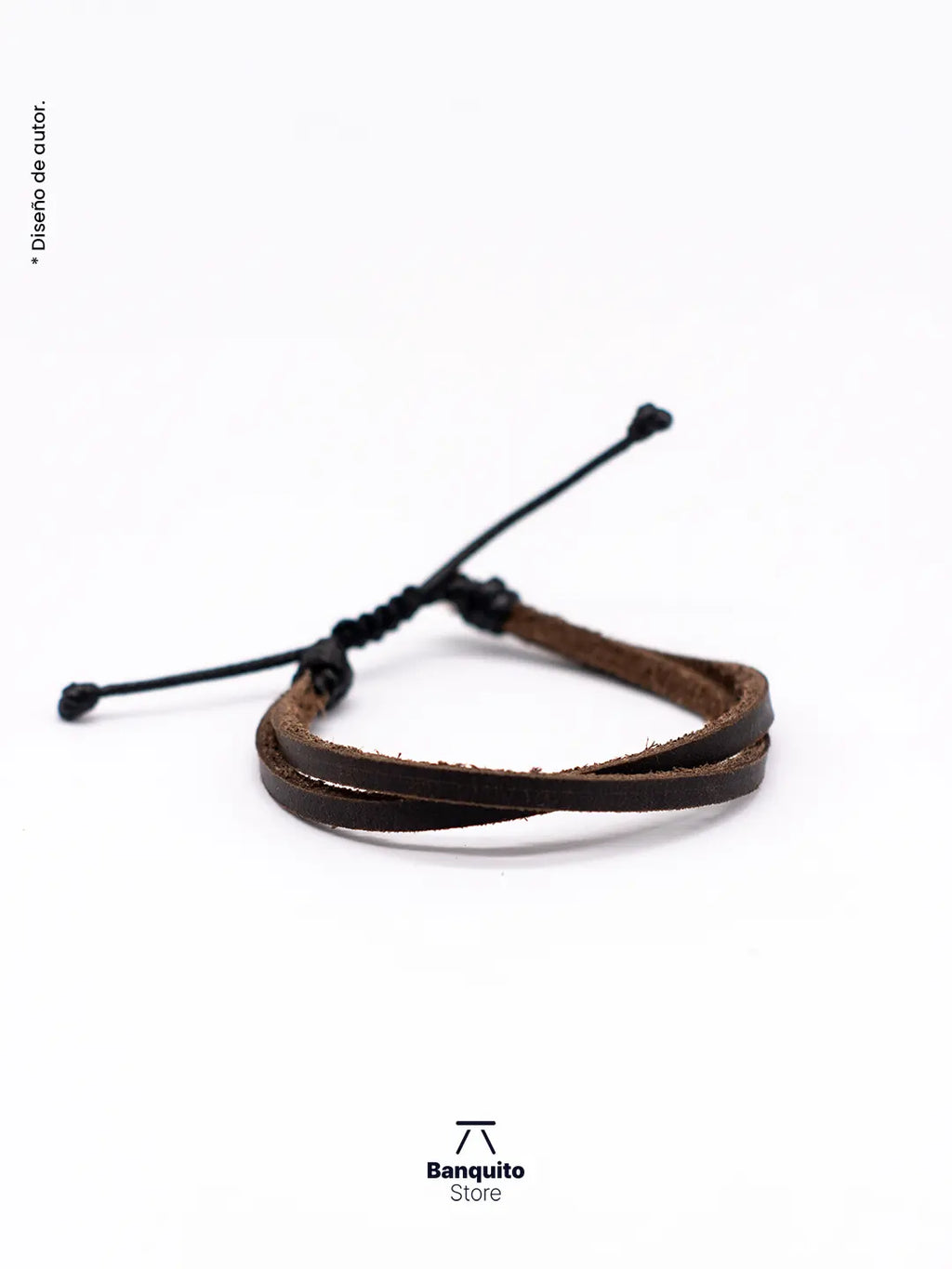 Pulsera de Cuero Café