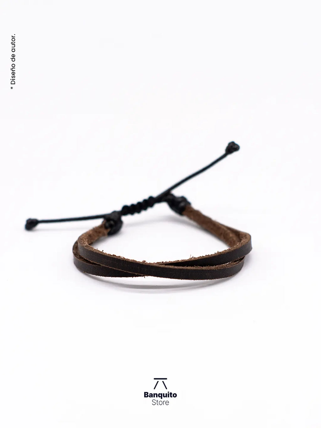 Pulsera de Cuero Café