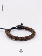 Pulsera de Cuero Trenzado