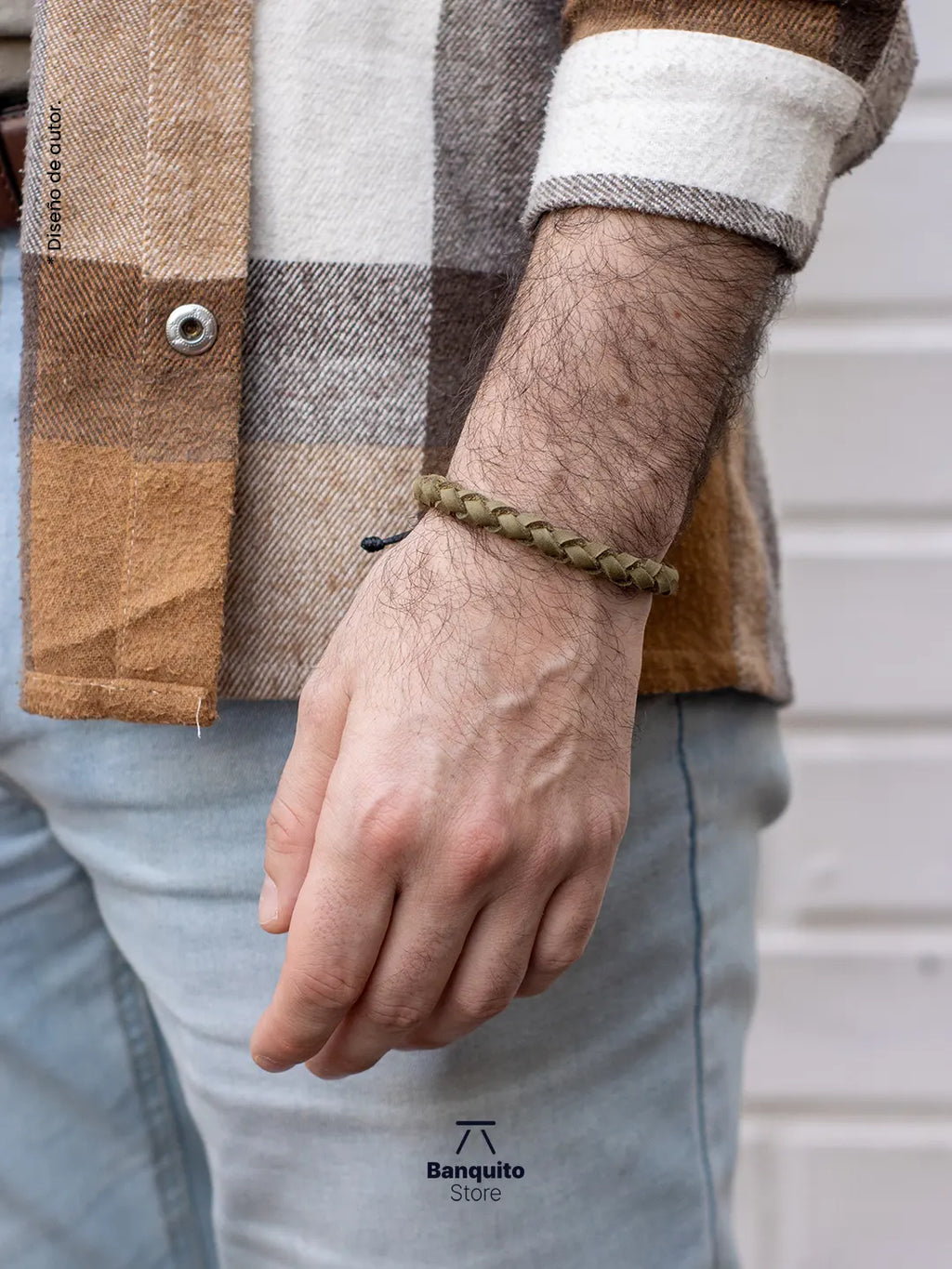 Pulsera de Cuero Trenzado