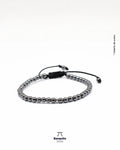 Pulsera Hematita 4mm Hombre Chile - Piedra Natural Ajustable