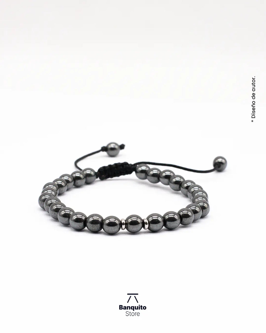 Pulsera Hematita Hombre Chile - Piedra Natural Hecha a Mano